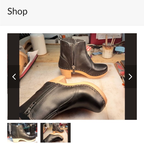 Black Leather Ankle Boots - Picture 4 of 4